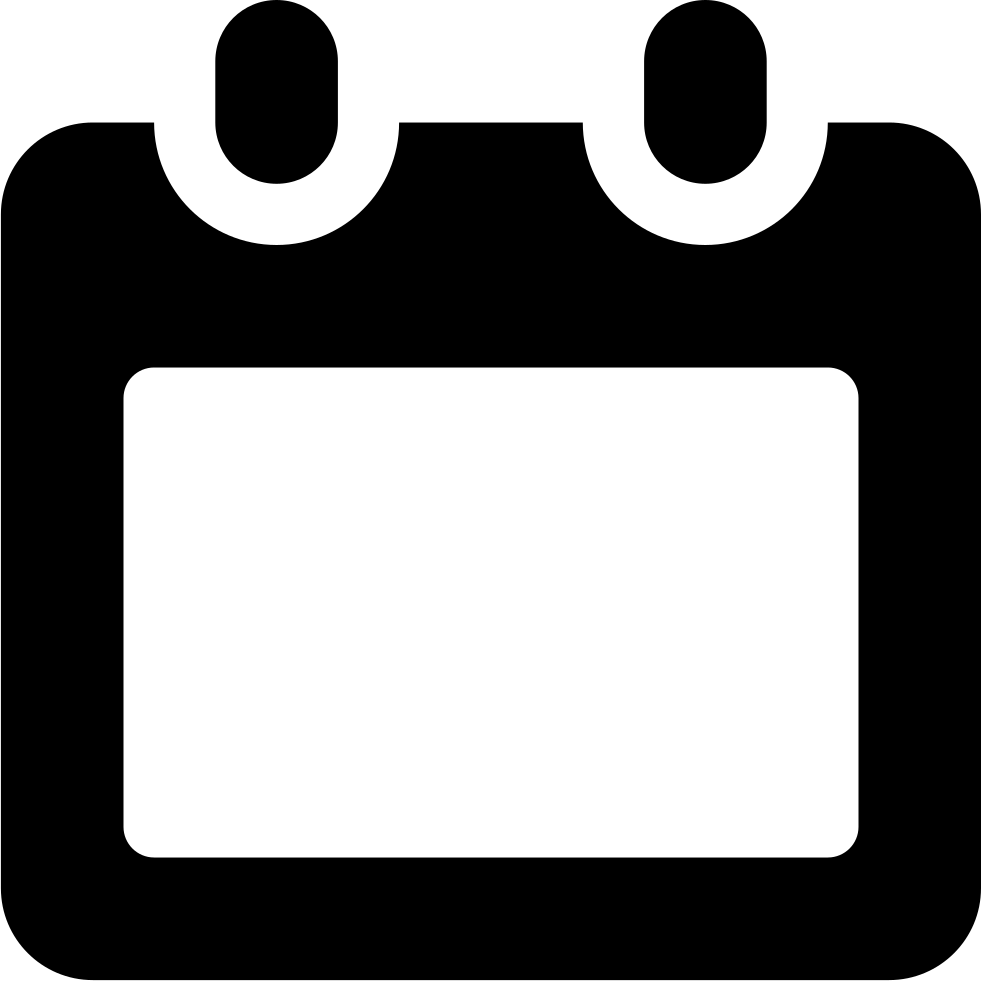 Empty Calendar Png - Calendar Icon Blank Png (981x981)