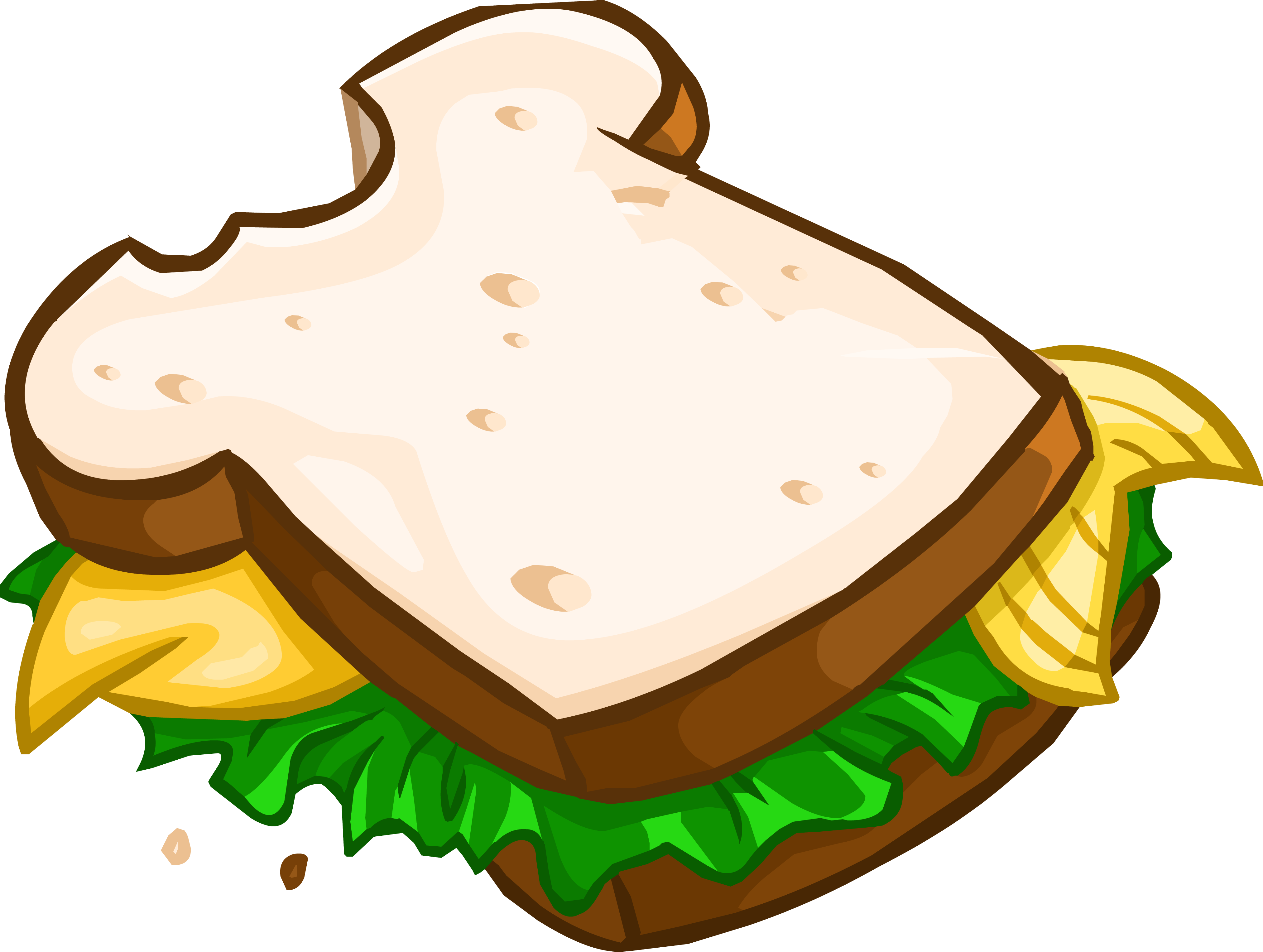 Favorite Fluffy Sandwich - Sandwich Icon Png (4052x3054)
