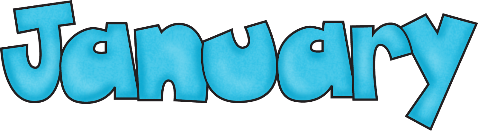 Keeping My Kiddo Busy - January Word Clip Art (1600x438)
