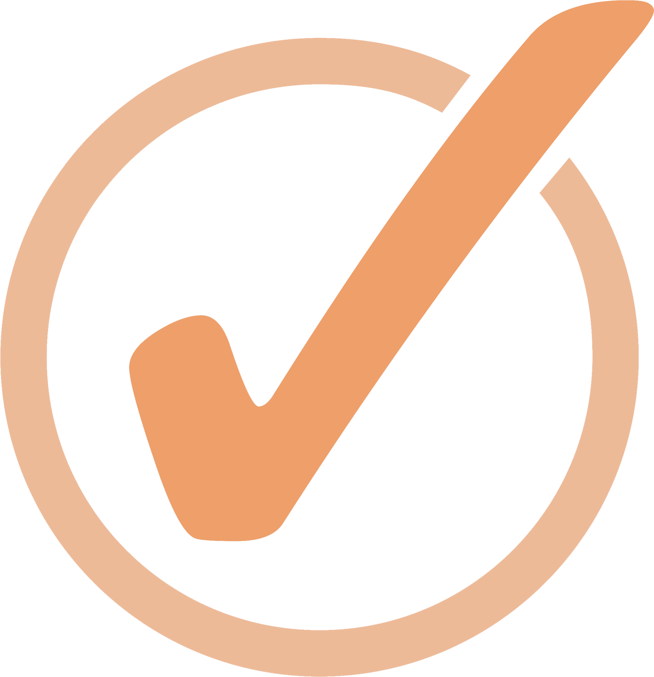 Satisfaction Guaranteed - Orange Tick Mark Icon Png (3000x3000)