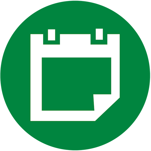 Mother/daughter Tea Saturday, September 29, 2018 4-6pm - Green Calendar Icon Png (612x612)