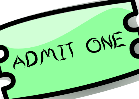 How Much Does It Cost To Get Into A Game - Ticket Clipart (485x345)