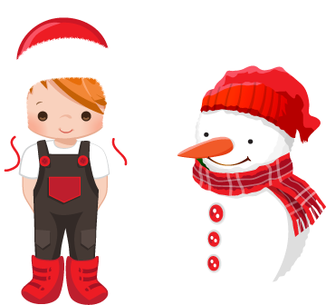 Christmas Clipart - Cartoon (360x336)