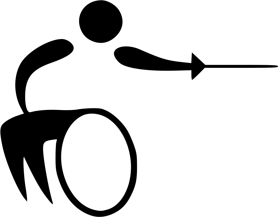 Wheelchair Fencing Pictogram - Fencing Pictograms (1200x1200)