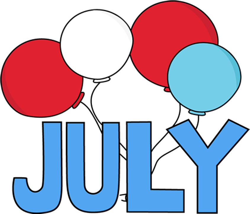 July Clipart Free Images - Months Of The Year July (877x770)