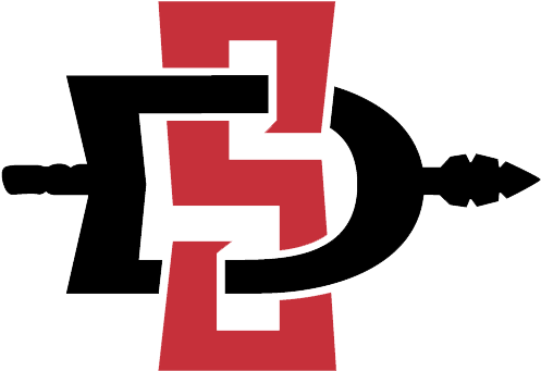 San Diego St Womens Volleyball Data - Fathead 89-01339 San Diego State Aztecs Teammate Logo (496x496)