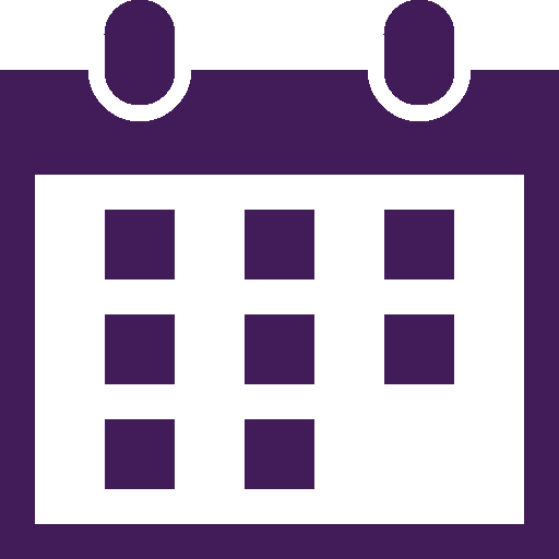 District Calendar - Purple Calendar Icon (512x512)