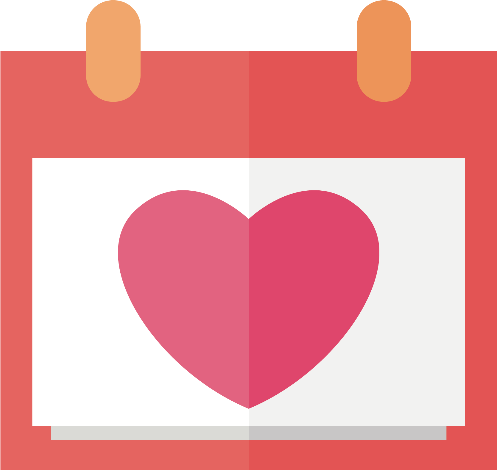 Euclidean Vector Clip Art - Heart Calendar Png (1875x1875)