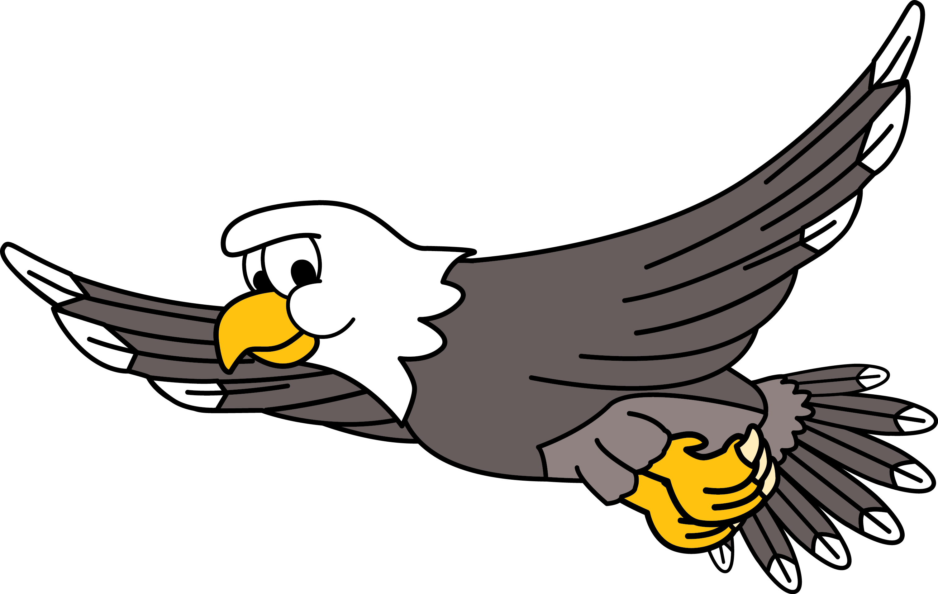 The Mission Of New Hanover County Schools, In Collaboration - Soaring Eagle Cartoon (3011x1907)