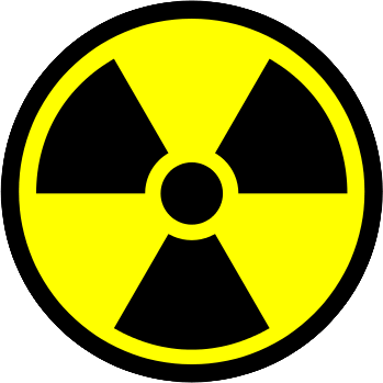 Radioactive Symbol Clipart Transparent Background - Radiation Sign (349x349)