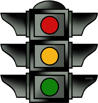 Flashing Red Traffic Light (354x360)