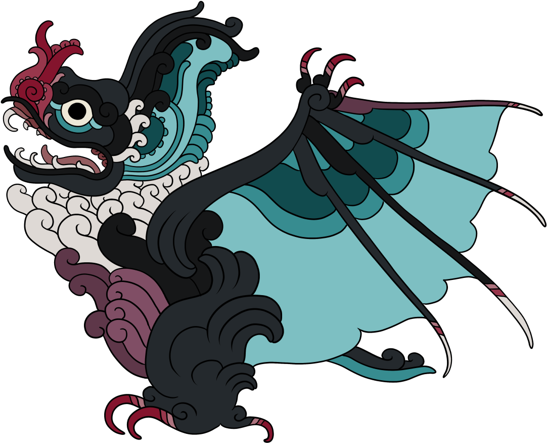 Noh Soots' Noivern Pokemayan - Illustration (1133x900)