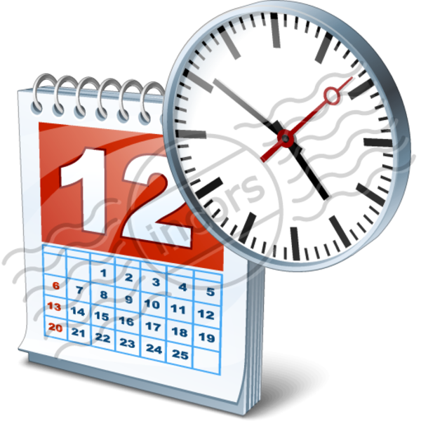 Date Time 16 Image - Date & Time Icon (600x600)