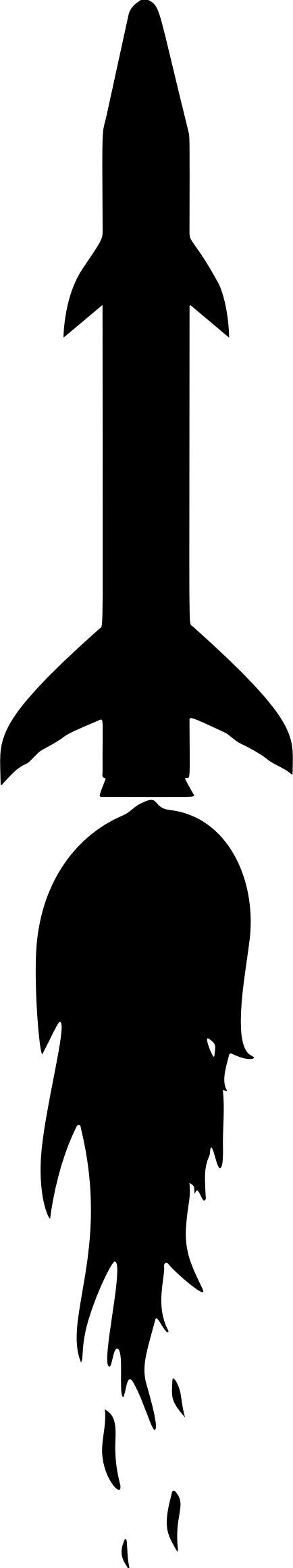 Rocket Silhouette - Rocket Silhouette (434x2322)