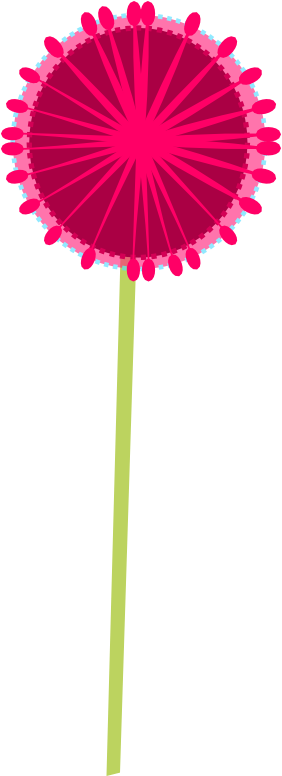 Free Purple Scrap Flower - Circle (282x776)