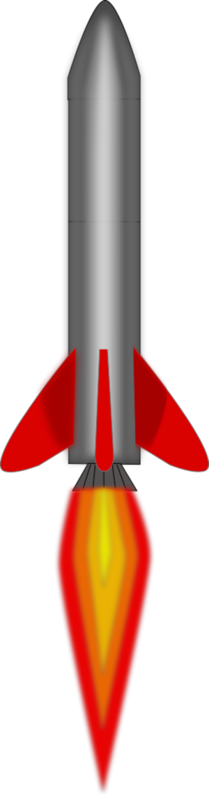 Rocket Vector Clip Art - Rocket Launcher Clipart (300x1138)