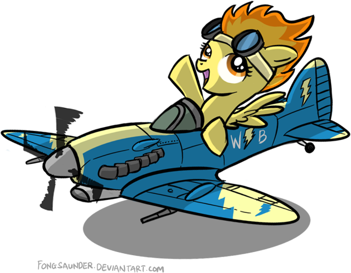 Com Supermarine Spitfire Clip Art - Спитфайр Пони И Самолет (765x566)