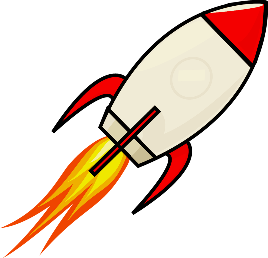 6 Balancing Acts Of Starting A Company - Rocket Cartoon (900x865)