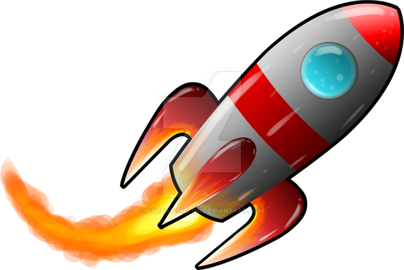 Rocket Painted By Stuart-dillon - Rocket Transparent (800x535)