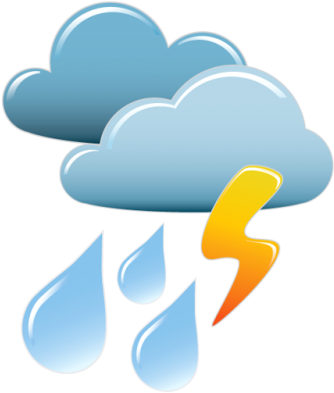 Collection Of Thunder Storm Icons Png Png Images - Thunderstorm Icon (400x400)