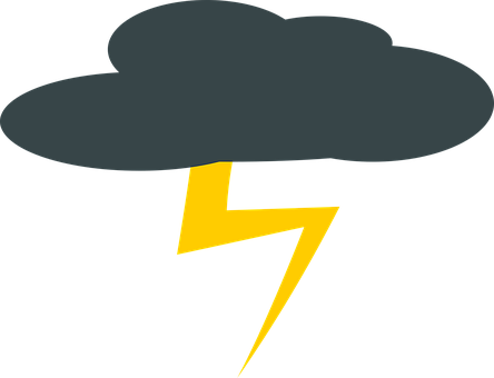 Cloud Weather Pictogram Weather Forecast D - Picto Tempête (444x340)