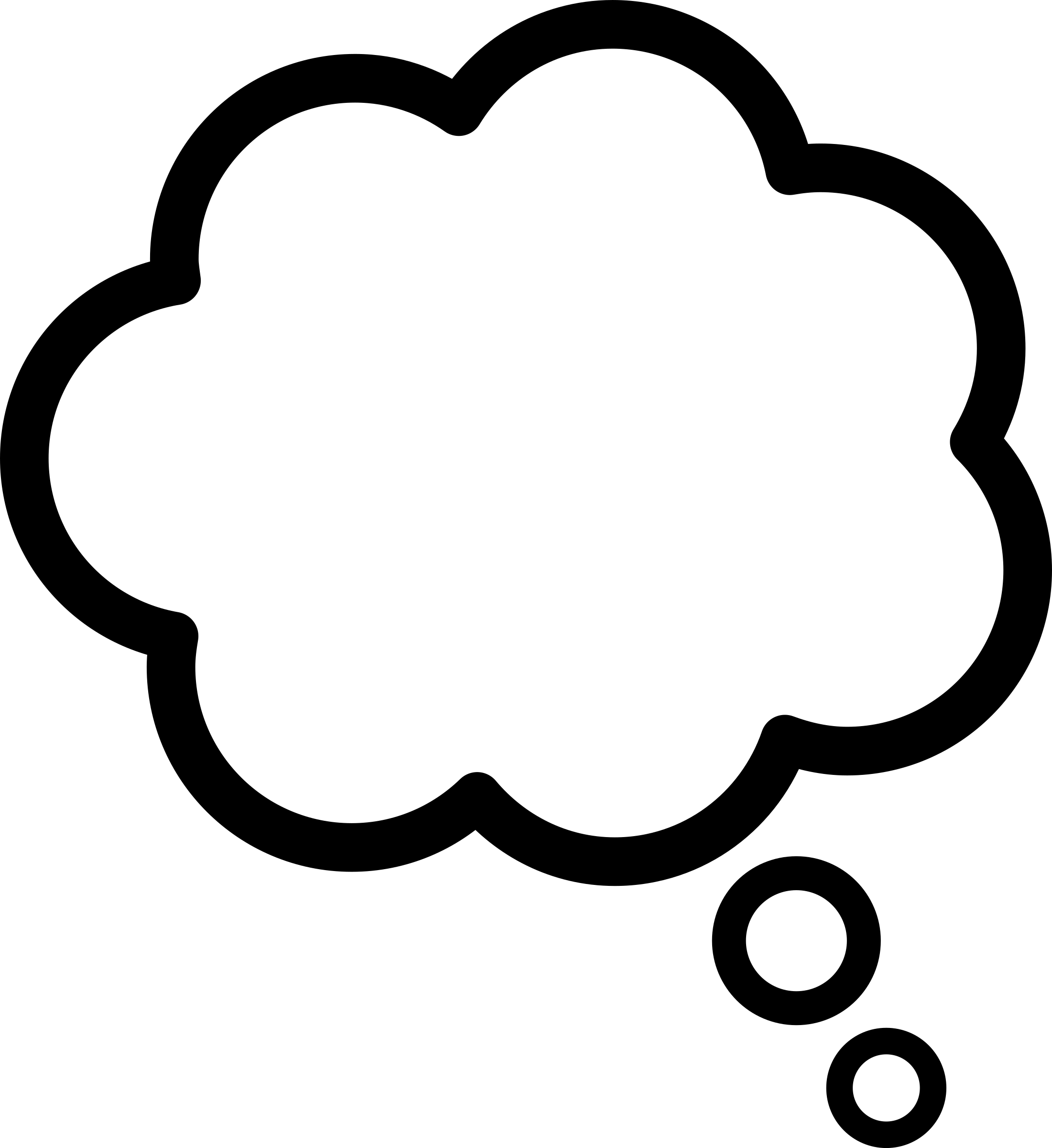 Clipart - Thought Cloud (2201x2400)