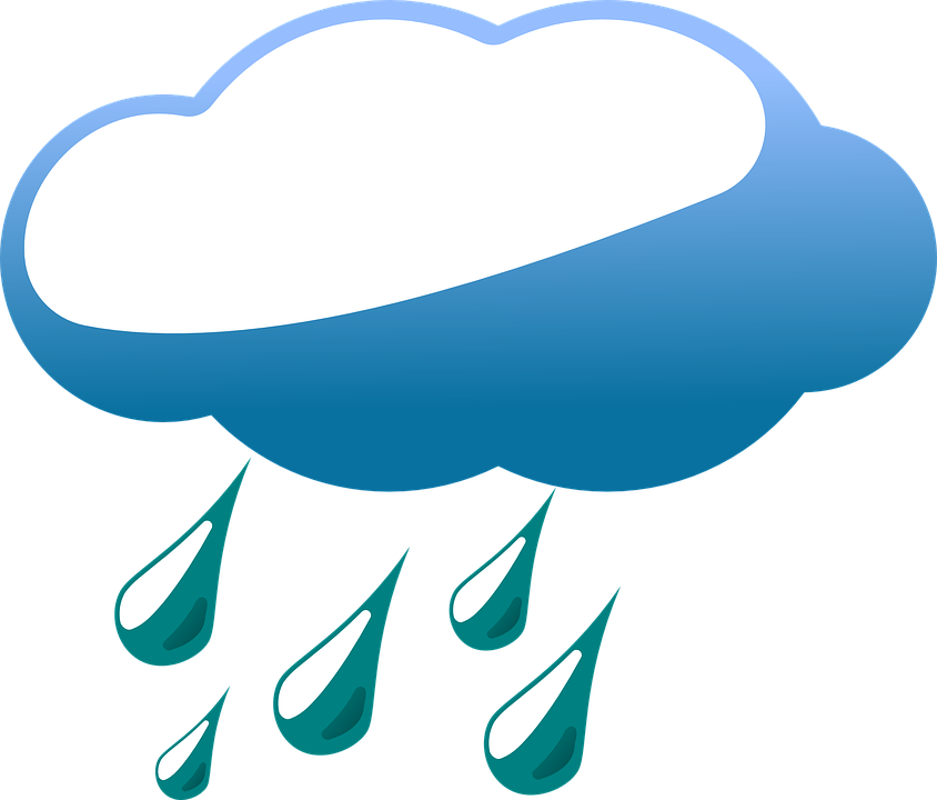 Clouds Weather Rain - Rain Clipart Png (844x720)