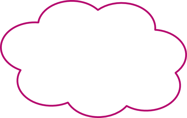 Cloud Image Clip Art At Clker - Heart (600x378)