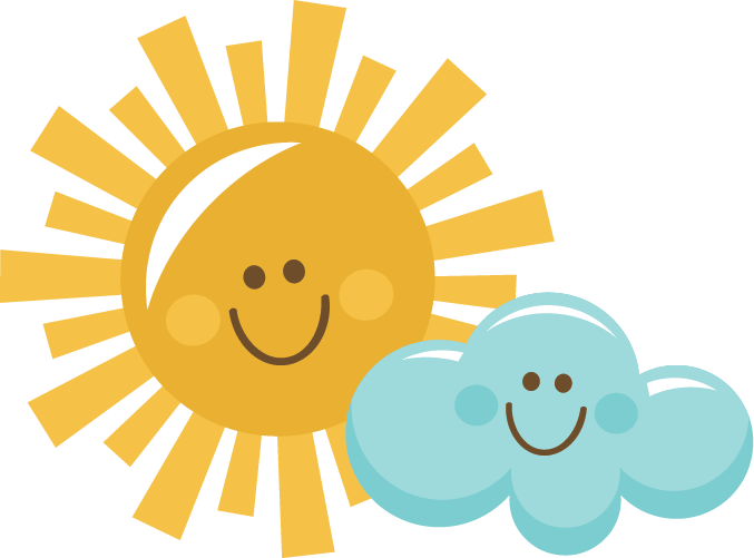Sun And Clouds Clipart - Sun And Clouds Clipart Png (677x501)