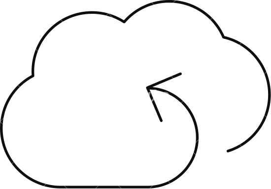 Sync Cloud Storage Outline - Cloud Storage (550x384)