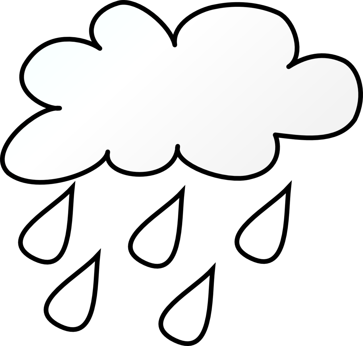 Weather Forecasting Cloud Clip Art - Weather Forecasting Cloud Clip Art (1264x1204)