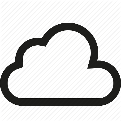 Cloud, Outline Icon - Cloud Icon Vector Png (512x512)