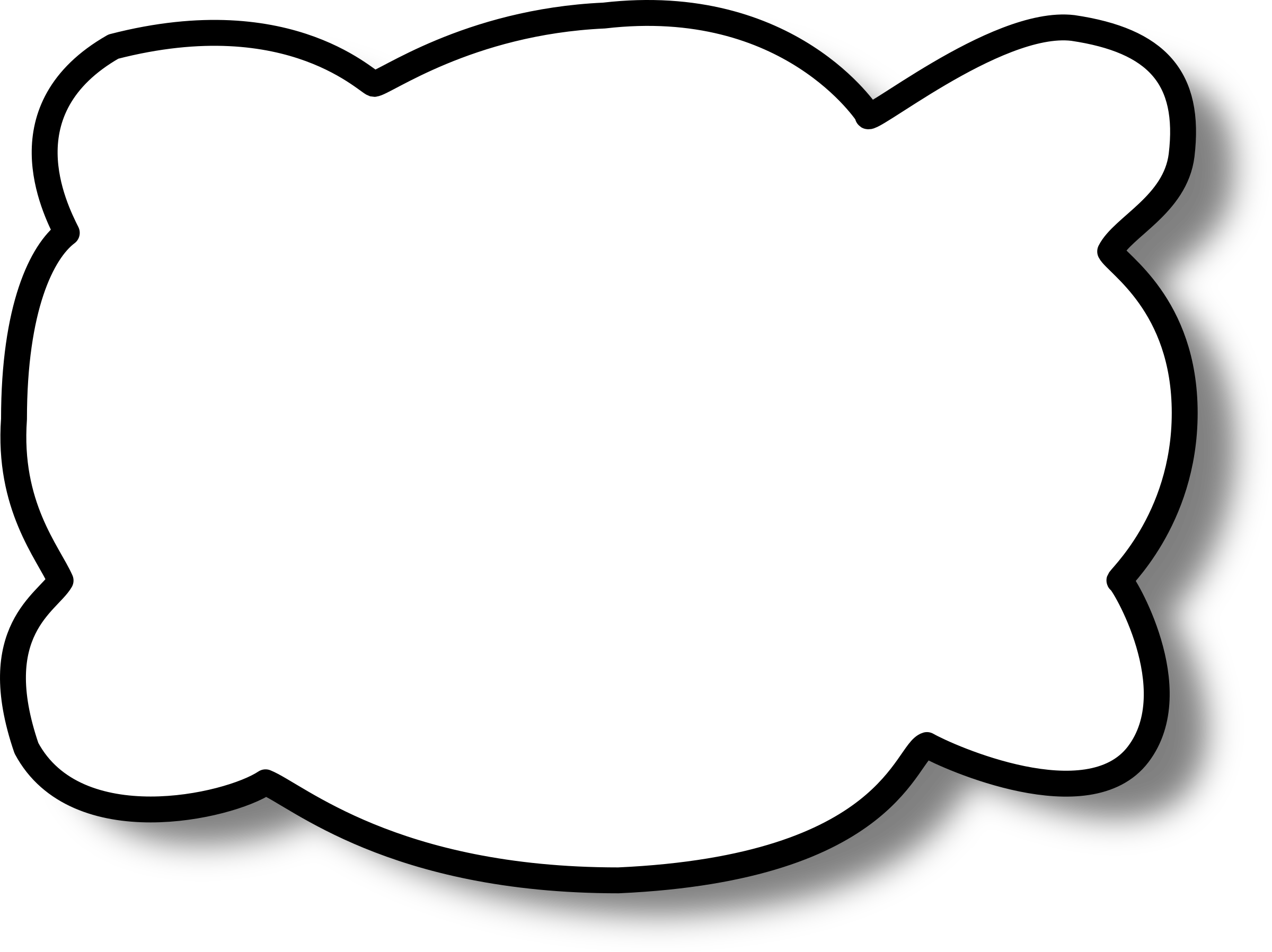 Cloud - Speech Balloon (2400x1797)