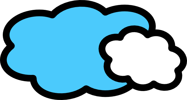 Clouds Blue And White Clip Art - Clipart Bulut (600x323)