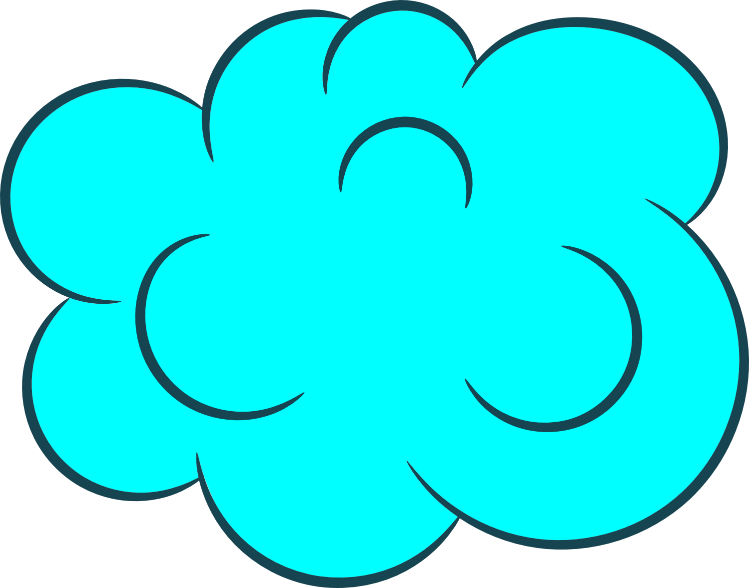 Free Download - Cartoon Cloud Png (1499x1177)