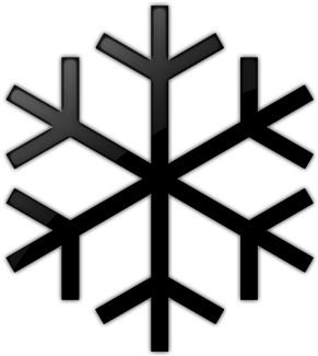 Snowflake Shape Cloud Clip Art - Snowflake Clipart Black And White (512x512)