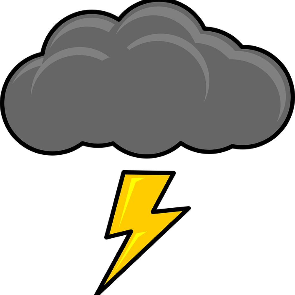 Storm Cloud Clipart Thundercloud Cloud Storm Free Vector - Thunder Clip Art.