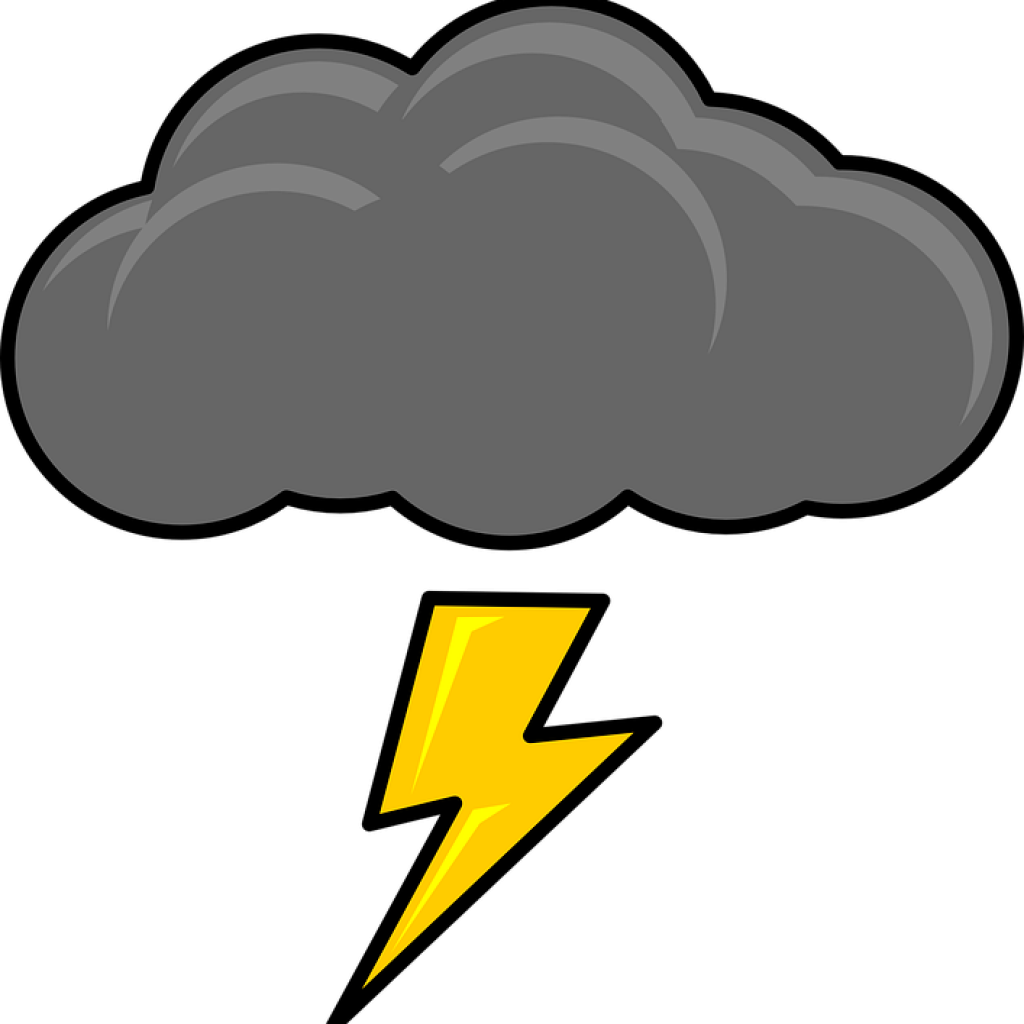Storm Cloud Clipart Thundercloud Cloud Storm Free Vector - Thunder Clip Art (1024x1024)