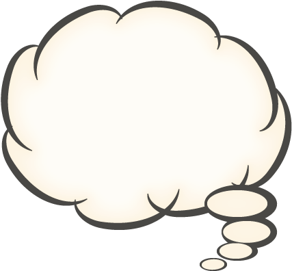 Thought Balloon Transparent Pictures Png Images - Thought Bubble Black Background (450x411)