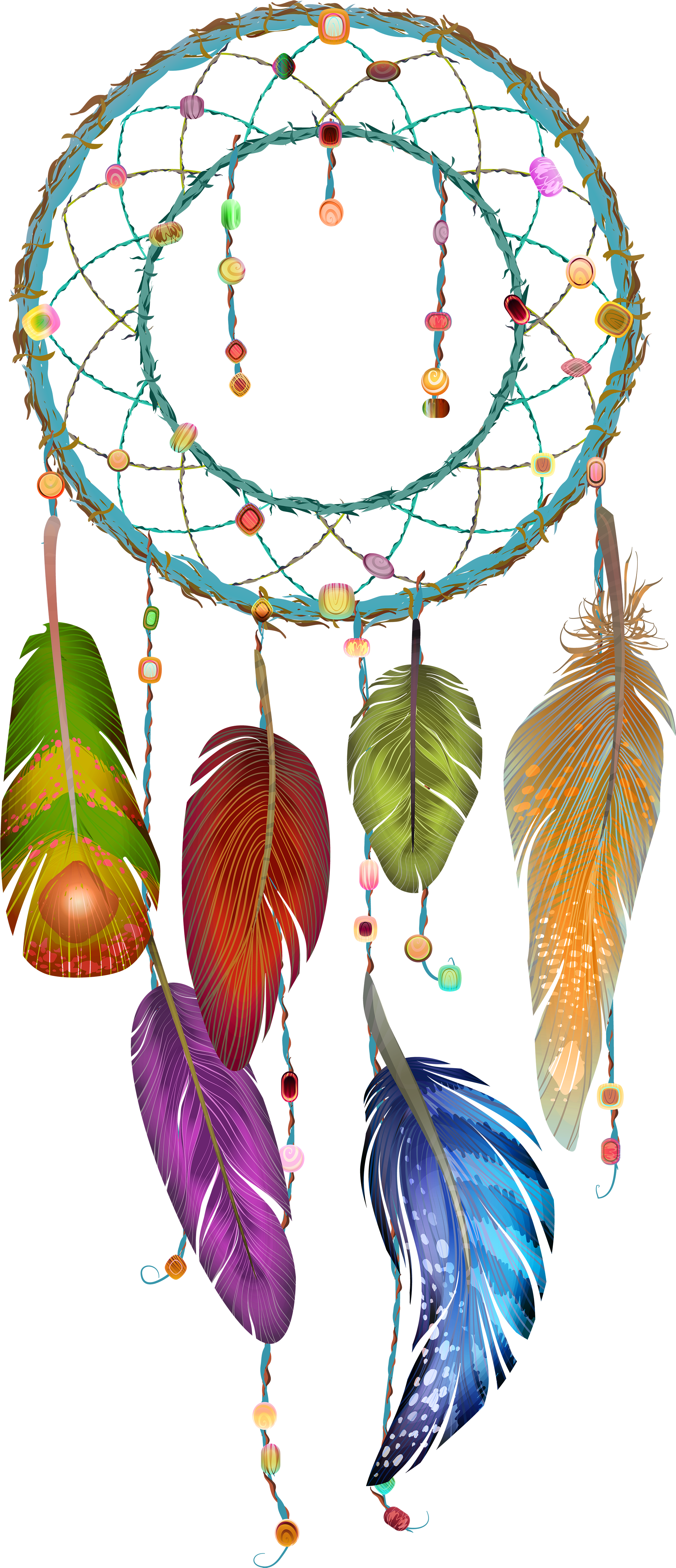 28 Collection Of Dream Catcher Clipart Png - Ловец Снов Для Фотошопа (2635x6000)