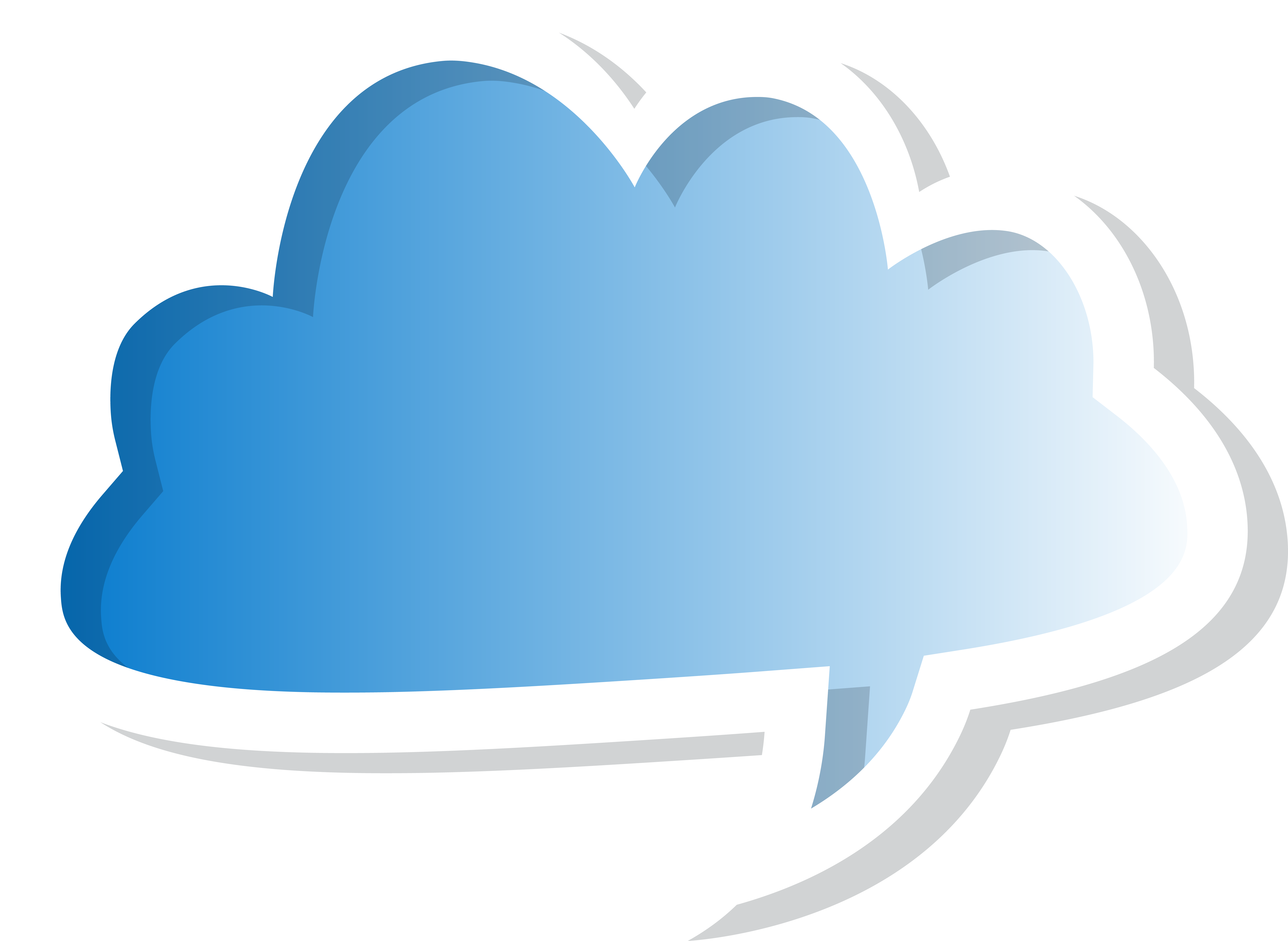 Cloud Bubble Speech Blue Png Clip Art Imageu200b Gallery - Bubble Speech Cloud Png (6332x4624)