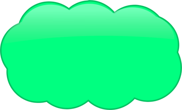 Colourful Cloud Clip Art Clipart Free Download - Coloured Cloud Clipart (600x364)