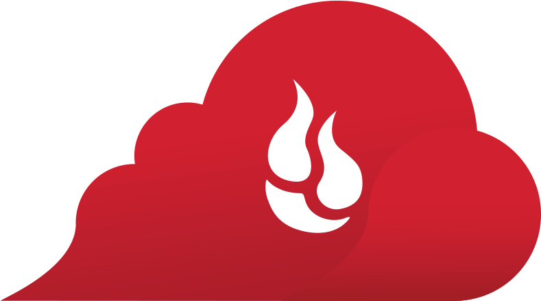 Cloud Clipart Red - Backblaze Cloud (897x455)