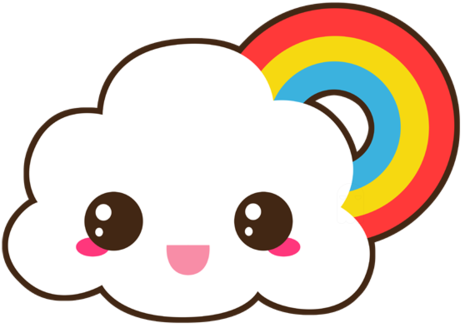 Nuvem Kawaii - Happy Cloud (500x375)