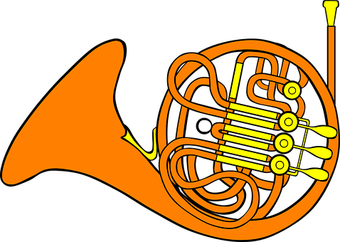 Trombone Horn Musical Instrument Brass Mus - French Horn Cartoon (478x340)