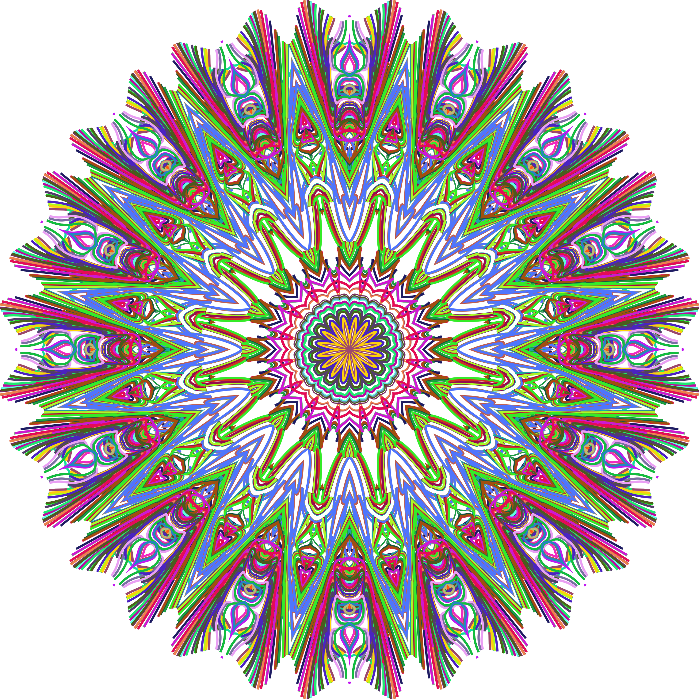 Mandala Line Art 2 No Background - Buy Eagle Feathers To Buy (2280x2280)