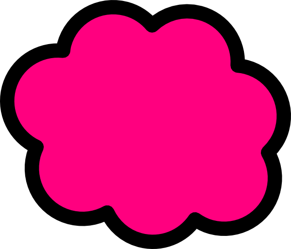 Colourful Cloud Clipart (600x514)