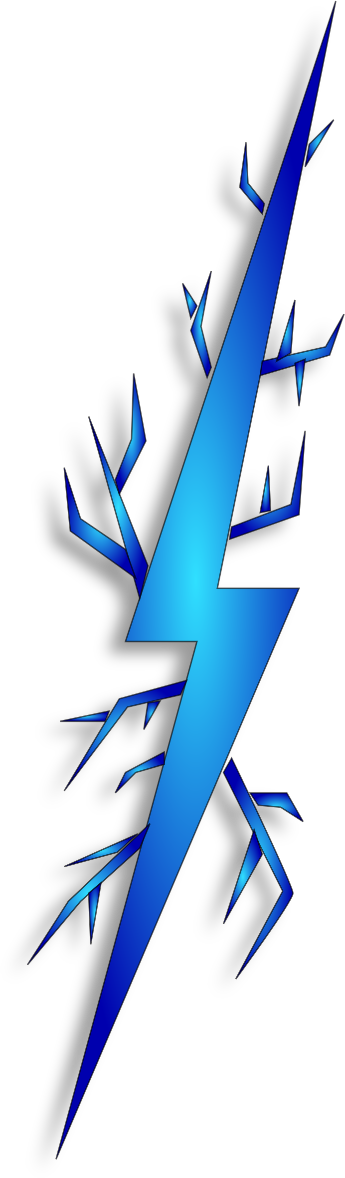 Free Clip Art Of Lightning Clipart - Spark Clip Art (728x2400)