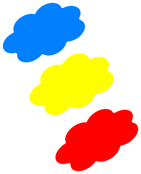Colored Clouds Clipart (480x595)