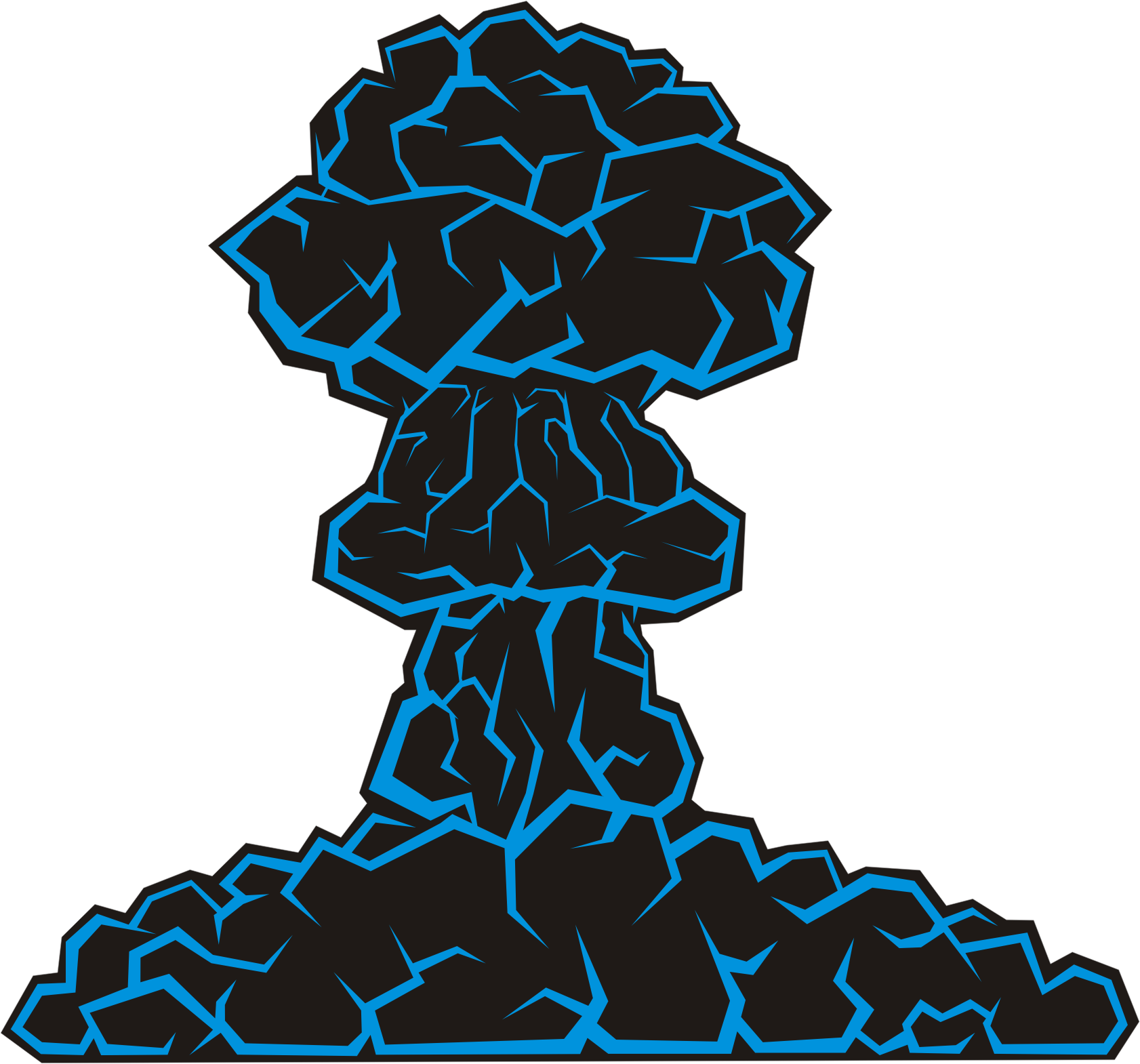 Free Mushroom Cloud Free Cartoon Bomb Free Kaboom Free - Mushroom Cloud Clip Art (1682x1570)